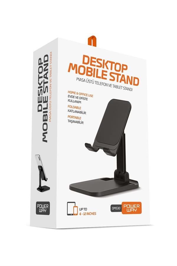 Powerway Masaustu Telefon Standi Siyah DMS30